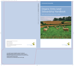 Organic Entry Level Stewardship Handbook