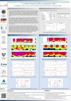 Contribution of proton and electron precipitation to the