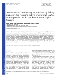 Assessment of three strategies practiced by fishery managers for