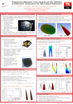 Temperature/Absorption Cross Integrals and the Validation of