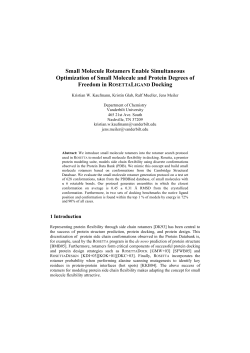 Glab, K., Mueller, R., Meiler, J. Small Molecule
