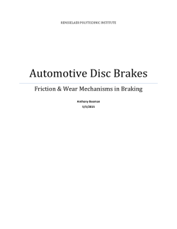 Automotive Disc Brakes - Ewp.rpi.edu