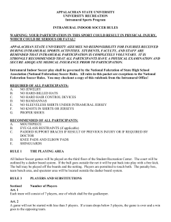 APPALACHIAN STATE UNIVERSITY