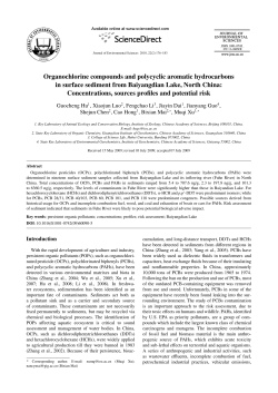 Organochlorine compounds and polycyclic aromatic hydrocarbons