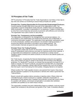 10 Principles of Fair Trade - World Fair Trade Organization