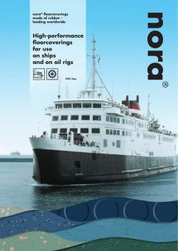 High-performance floorcoverings for use on ships and on oil rigs