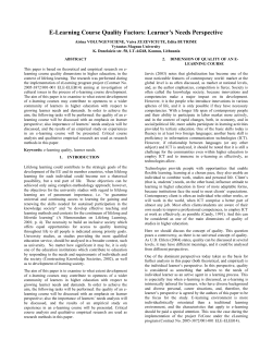 2. Dimension of quality of an e