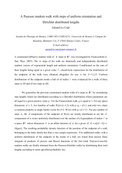 A Pearson random walk with steps of uniform orientation and