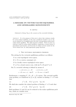 A REMARK ON VECTOR-VALUED EQUILIBRIA AND