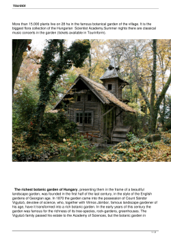 than 15.000 plants live on 28 ha in the famous botanical garden of