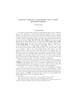 Geometric methods in representation theory of finite dimensional