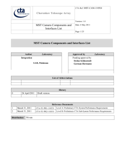 CTA MST Camera Components