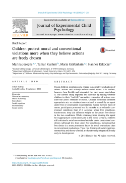 Children protest moral and conventional violations more when they