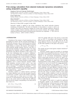 Free energy calculation from steered molecular