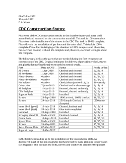 CDC Construction Status