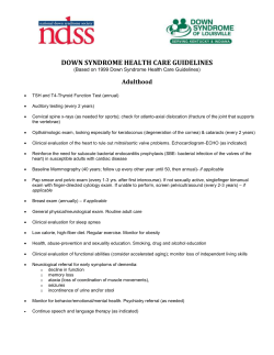 DSL Healthcare Guidelines (13-21 years)