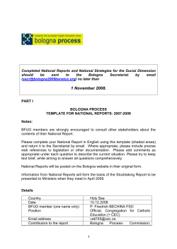 Implementation and national reports