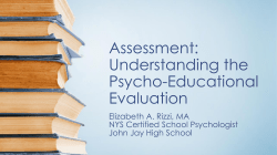 Assessment: Understanding the Psycho