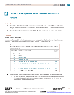 Grade 7 Mathematics Module 4, Topic A, Lesson 5