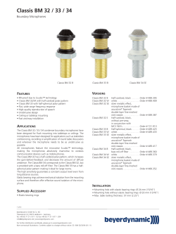 Classis BM 32 / 33 / 34