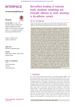 Non-uniform breaking of molecular bonds, peripheral morphology