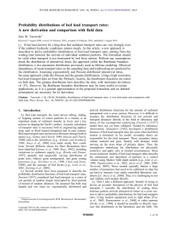 Probability distributions of bed load transport rates