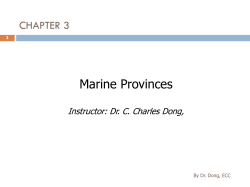 Chapter 3: Marine Provinces