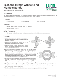 Balloons, Hybrid Orbitals and Multiple Bonds