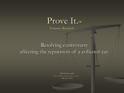 Prove It Powerpoint presentation