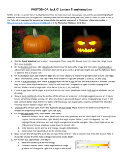 PHOTOSHOP: Jack O` Lantern Transformation