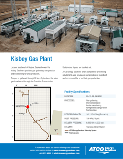 Kisbey Gas Plant - ATCO Energy Solutions