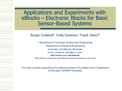 eBlocks: Embedded Systems Building Blocks