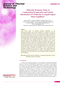 Molecular Dynamics Study of Condensation/Evaporation and