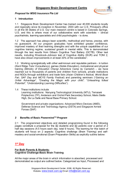 Dear Mr Wee - Singapore - Singapore Brain Development Centre