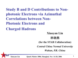 Azimuthal correlations between non-photonic electrons and charged