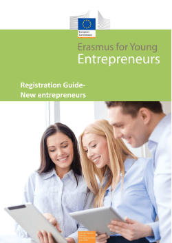 First Name Last Name - Erasmus for Young Entrepreneurs