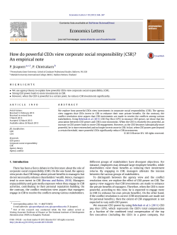 How do powerful CEOs view corporate social responsibility (CSR