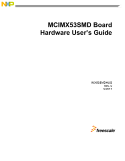 MCIMX53SMD Board Hardware User`s Guide
