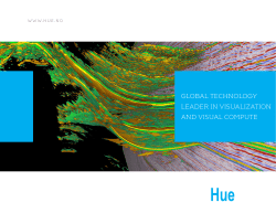 Global TEcHnoloGy lEadEr in VisUalizaTion and VisUal compUTE