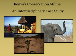 Kenya*s Conservation Militia: An Interdisciplinary Case Study