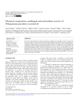 Chemical composition, antifungal and antioxidant activity of