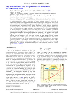 High-refractive-index TiO2-nanoparticle