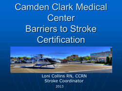 MDPH/OEMS Stroke Point of Entry