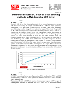 Difference between DC 1-10V or 0