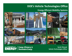 Sarah Olexsak, Energy Efficient Mobility Systems Deployment