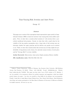Time-Varying Risk Aversion and Asset Prices