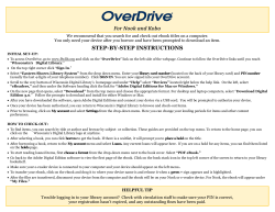 STEP-BY-STEP INSTRUCTIONS For Nook and Kobo