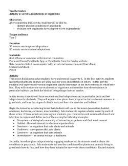 Adaptations of organisms