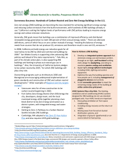 Climate Neutral for a Healthy, Prosperous Menlo Park Sustainable