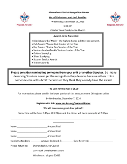 Please consider nominating someone from your unit or another